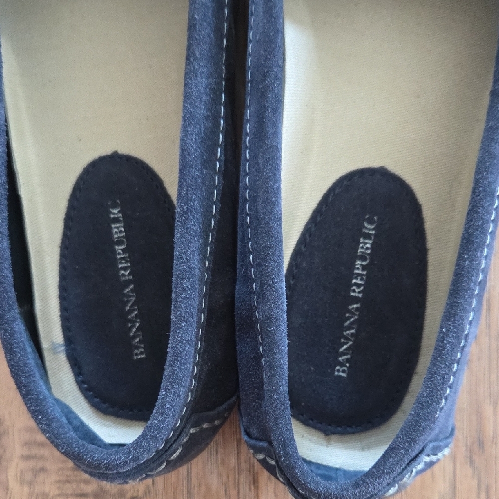Banana Republic Navy Suede Bit Loafers - Picture 6 of 11
